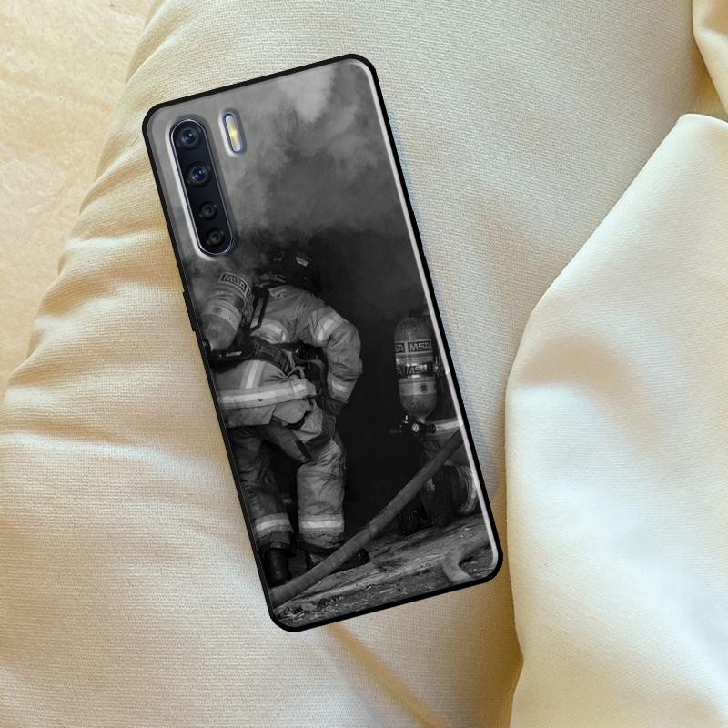 Cool Firefighter Heroes Fireman Case For Oppo A17 A94 A74 A54 A60 A40 A80 A16 A76 A96 A98 A58 A78 A18 A38 A57 A15 A5 A6 Pro