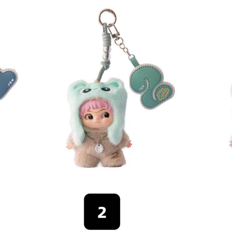 Genuine In Stock Wakuku 3.0 On A Roll Series Dolls Cute Fluffy Collectable Figure Bag Charm Keychain Toys Holiday Gift