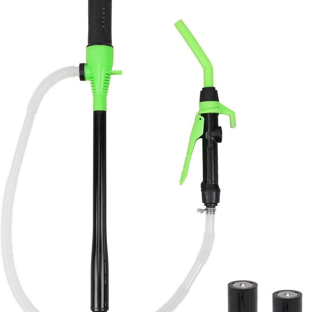 Battery-Operated Electric Oil Extractor Pump 95608S Portable Fuel Transfer Pump with Nozzle for Car Motorcycle
