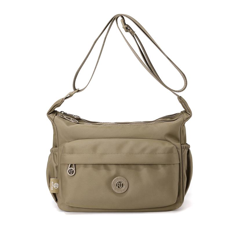 Lightweight Nylon Crossbody Bag for Women Multi Pocket Shoulder Purse Travel Sling Handbag