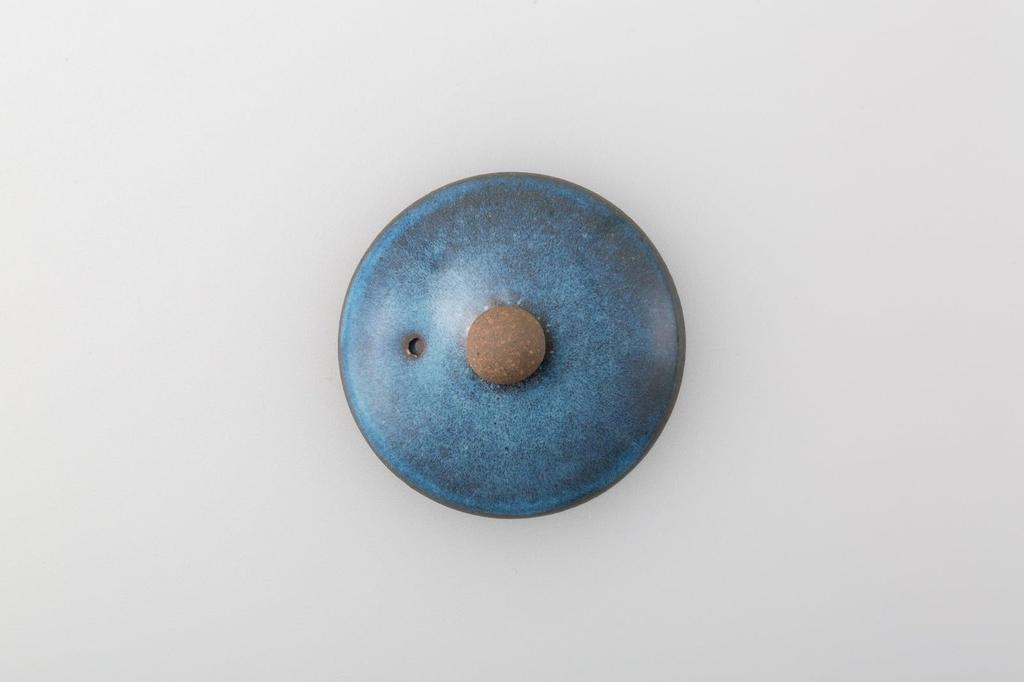 Hasami Ware Terracotta Glass Teapot (Super Stainless Steel with Strainer), Small, 520ml Capacity, Blue, Made in Japan, Product Number 25534