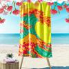 Colorful Wave Art Towel Beach Towel Quick-drying for Travel Outdoor Sports Jogging Beach and Swimming