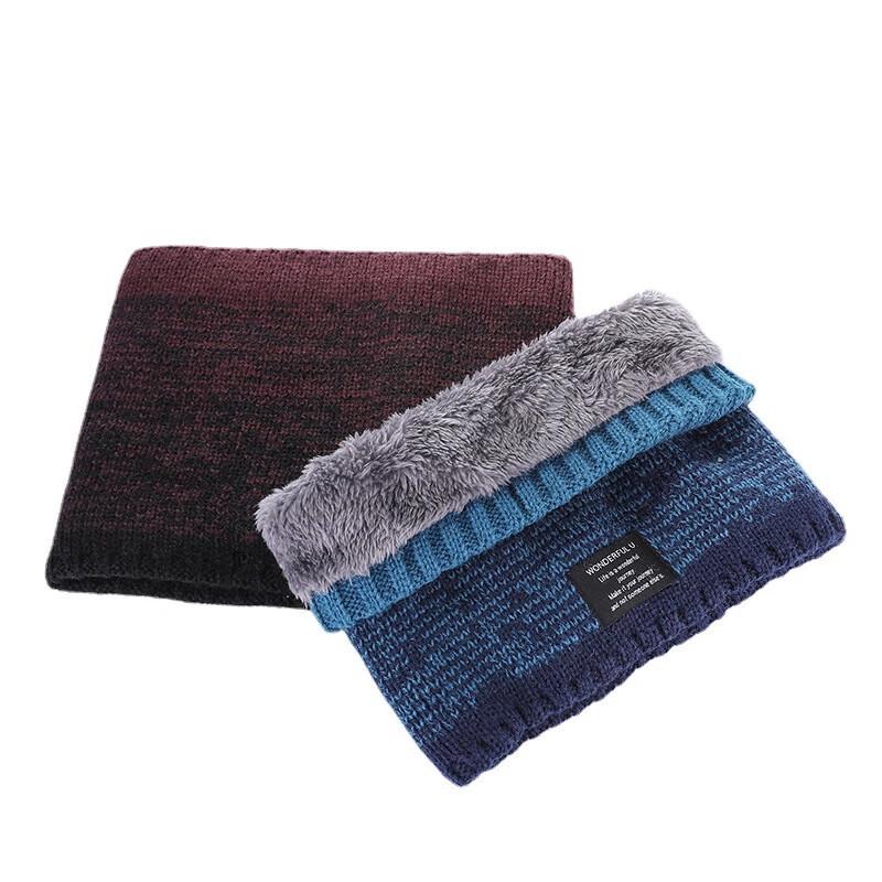 

Модный градиентный вязаный пуловер-шарф One Size