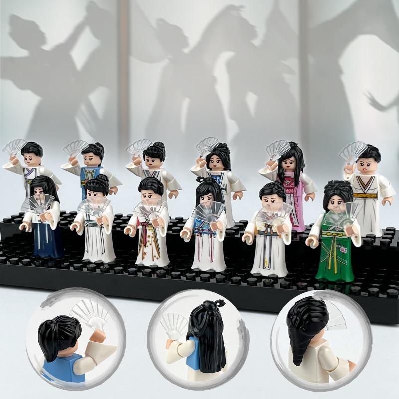 Hanfu Doll Children Assembled Small Particles of Building Blocks Toys China Elements  Doll Toys for Girls