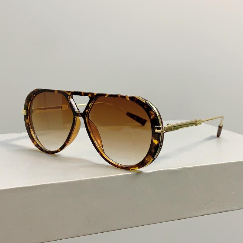 

KAMMPT New Double Bridge Sunglasses Oversized for Women Men Retro Fashion Pilot Frame Luxury Trend Brand Design Shades Eyewear without case