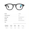 Fashion Round Small Frame Rivet Computer Glasses Classic Tortoiseshell Pattern Men Women Anti Blue Light Ultra Light Vintage Clear Lens Eyewear