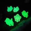 Cute Cartoon Figure Lying On The Ground, Glow-in-the-dark Little Elephant, Resin Handicraft Landscape Decoration Desktop Ornament