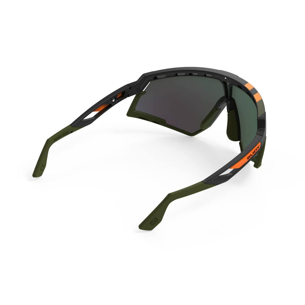 Rudy Project DEFENDER Sports Black Matte Orange Sunglasses, Frame, Multi-Laser Lenses, SP524006-0020