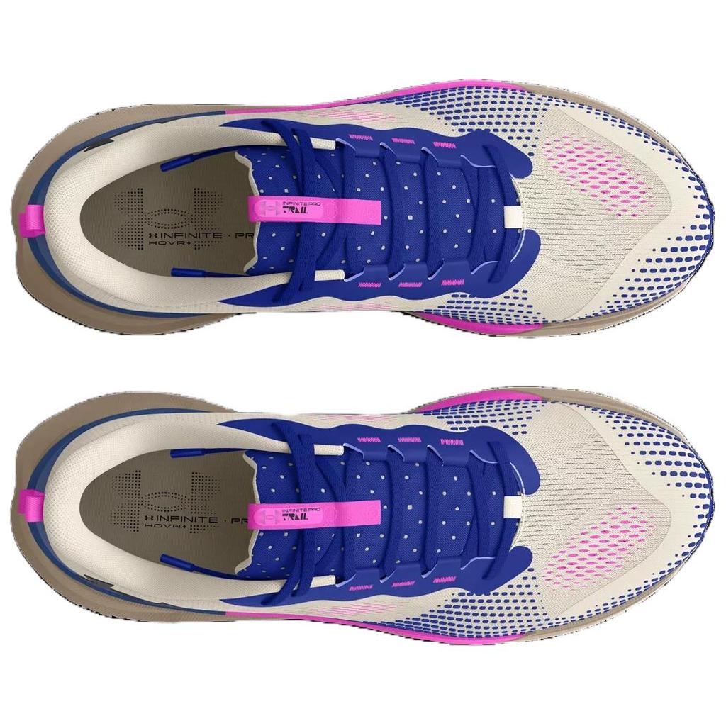 Under Armour HOVR Infinite Pro Trail Summit White Royal Unisex Sneakers Tan Black 3027202-100