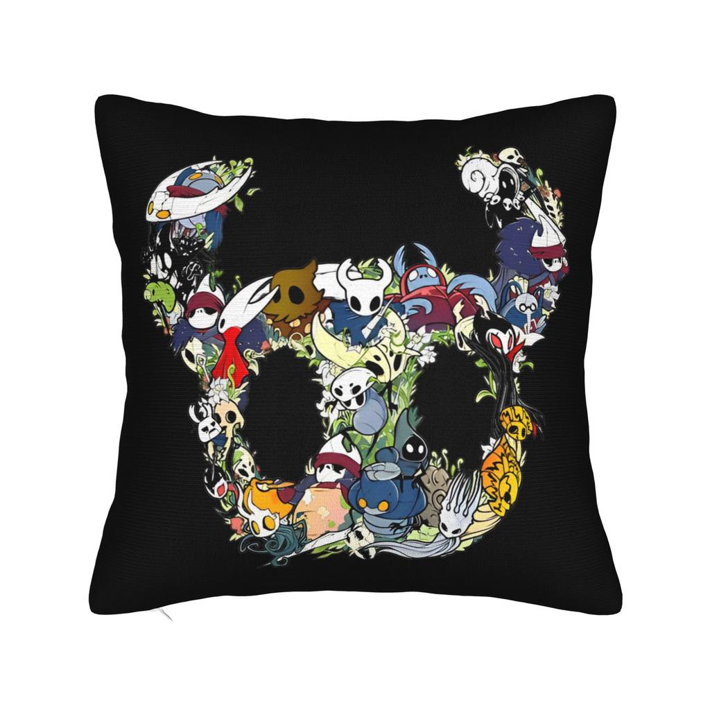 Hollow Knight Square Pillow Cases Indie Action Adventure Cushion Covers Customized Zipper Decorative Pillowcase for Living Room
