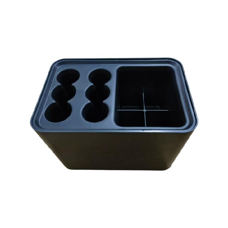 Подставка для зонтов для дома и офиса большая емкость ящик для хранения 6 круглых отверстий 4 квадратных отделения с поддоном для сбора воды 2060₽