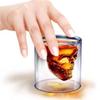 Crystal Skull Glass Cup – Double Layer Transparent Mug for Coffee, Whiskey, Wine, Beer