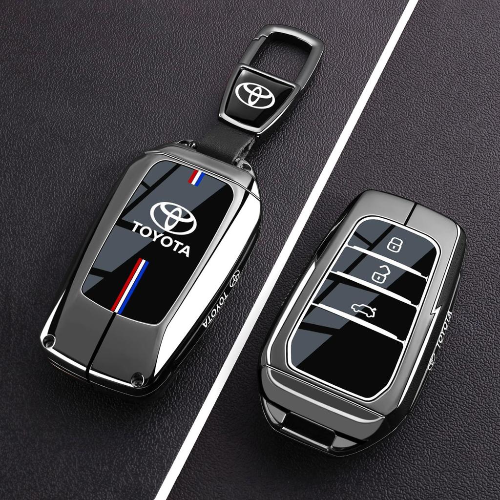 Transparent Car Key Fob Case Cover Black Key Case Shell Protector For Toyota For Sienna For Venza For Car Accessories
