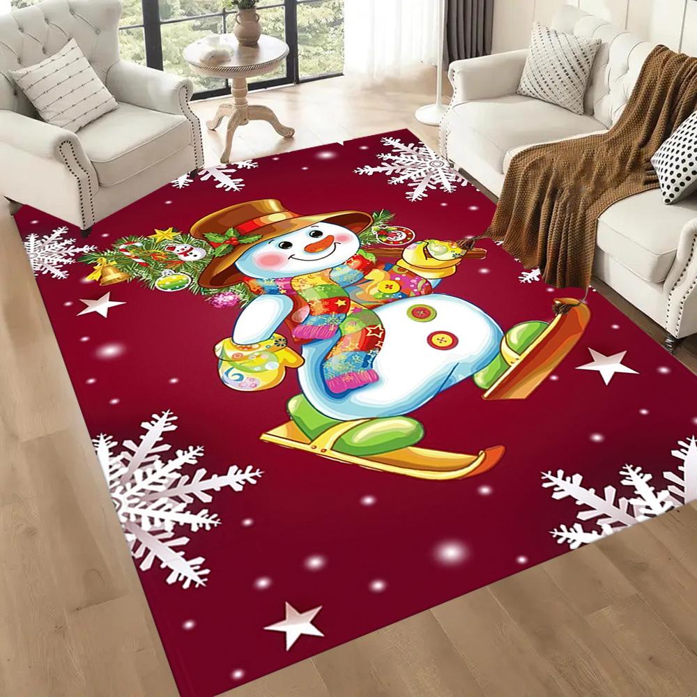 Christmas 266 Carpet Perfect for Entryway Study Room Dormitory Bedrooms Anti-slip Rug Office Home Decor Gift for Festivals