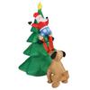 Dog Bite Old Man"s Christmas Tree LED Growing Inflatable Christmas Tree for Outdoor Grden Yard EU