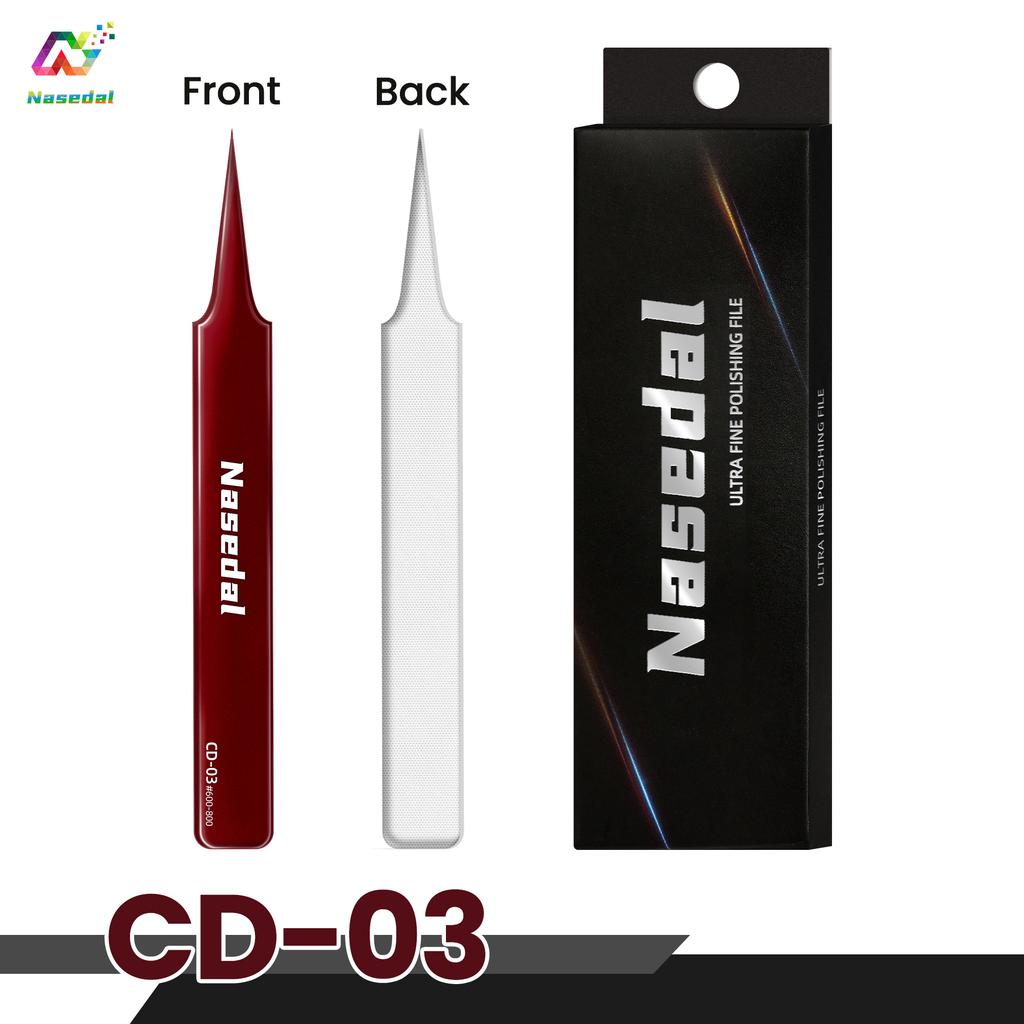 Nasedal Glass File Updated 2.0 Washable for Gunpla Scale Model DIY Nub Mirror Polishing Small Flat Surface Sanding Tool #600-800