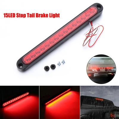 1ks 25Cm 15 LED červený uzavřený přívěs nákladního automobilu Rv Stop Tail Zadní brzda Otočná světelná lišta
