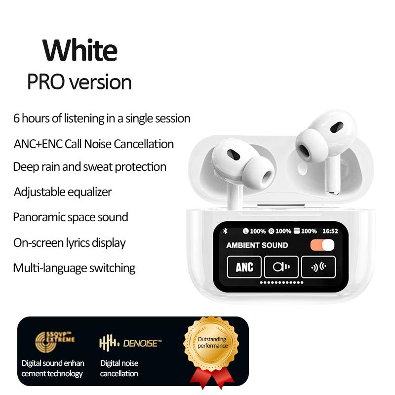 A9pro In-Ear Bluetooth Kabellose Geräuschunterdrückung Ohrhörer Sport Kopfhörer Weiß