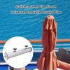 Multiuse Parasol Base Stand Bracket Sleeve Tube for Patios Umbrella Holder with Secure Screw Gaskets Design Easy Install