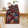 Skeleton Tablecover Linen Tablecloth Banquet Skull Table Runner  Halloween