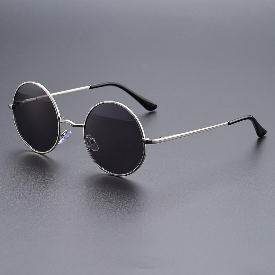 Round Punk Sunglasses Men Vintage Multi-color Metal Sun Glasses Trendy Classic Luxury Brand Designer Shades Eyewear