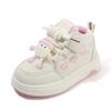 Children's Sports Shoes - Spring/Autumn Cartoon High-Top White Sneakers for Girls, Casual Skate Shoes for Boys, Soft-Soled Shoes for Toddlers
