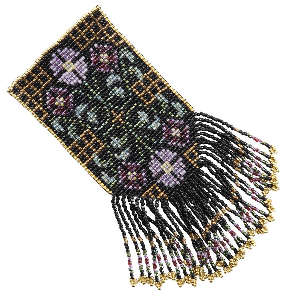 

flour Brooch multicolor Plated Gold/beads flour 23.6g Women Used