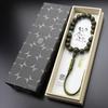[Nenzu] Jodo Shinshu Prayer Beads - Men's 18 Beads - Green Sandalwood & Sodalite - Silk Cord - 101180006 (with Prayer Bead Bag)