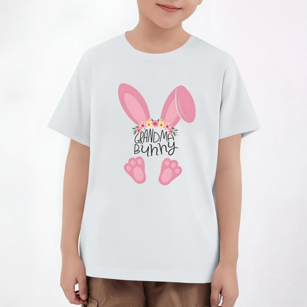 Easter Children's Neck Short Sleeve Print Top