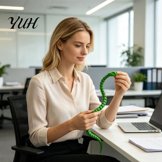 Flexible Snake Toy 1/3/5Pcs 3D Printed Simulated Toy, Movable Joints Figurine Stress Relief for Desktop Decor, Articulated Fidget