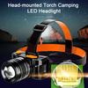 LED Headlight High IP65 Waterproof Long Brightness Energy-saving Irradiation Distance Zoomable Ultra-Light Intelligent