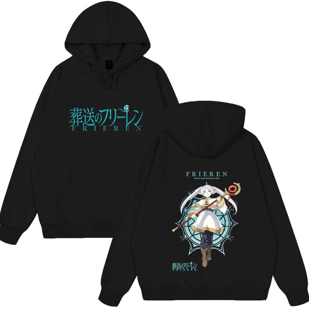 Vintage Wear Anime Frieren: Beyond Journey's End Frieren Graphic Tops Men Women Fashion Long Sleeve Casual Streetwear Funny Tops
