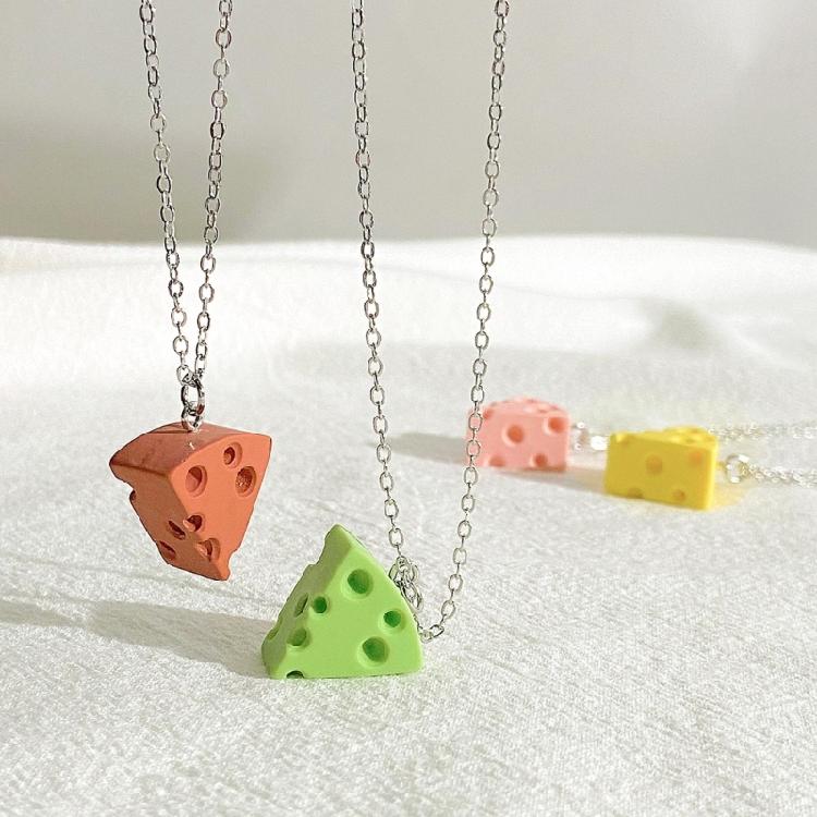 Käse-Anhänger Choker Modische Schlüsselbein-Kette Perfektes Geschenk für Freundin