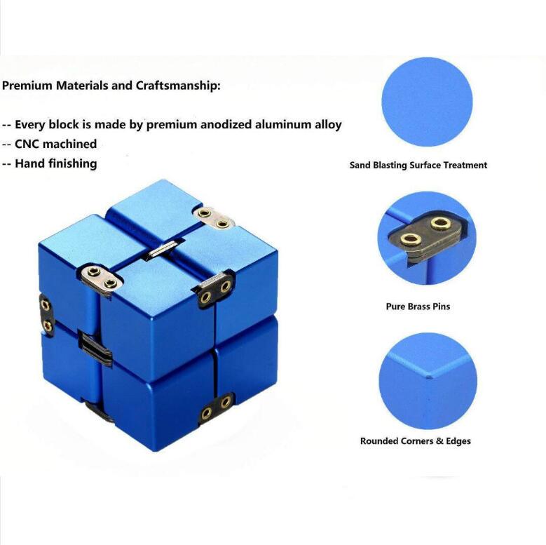 EDC Infinity Cube zum Stressabbau, Zappeln, Anti-Angst, lustiges Spielzeug