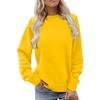 2025 Damen einfarbiges Rundhals-Langarm-Sweatshirt - Lässig und bequem für Herbst und Winter