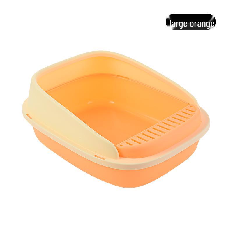 Medium-Large Anti-Splash Odor-Blocking Cat Litter Box for Kittens and Cats