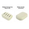 Soap Dish with Drainage Layer Shampoo Bar Holder with Lid Soap Tray Keeps Soap Dry And Clean for Bathroom Shower Bathtub Kitchen