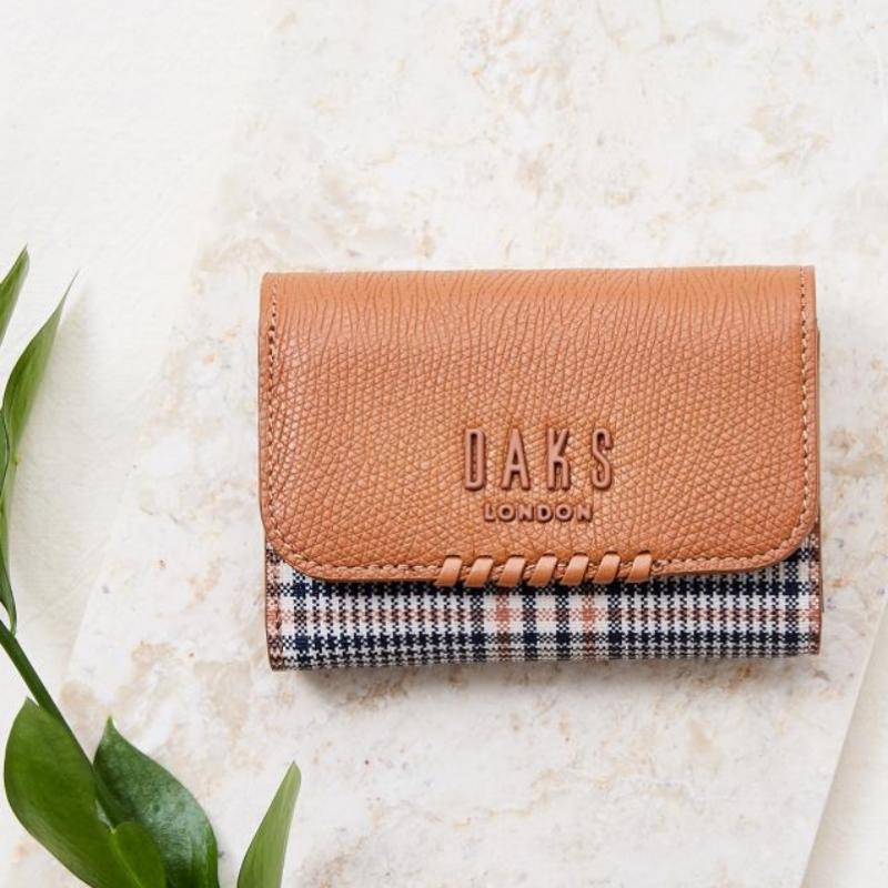 Daks Brown Check Color Match Wallet Dcwa0f624w2