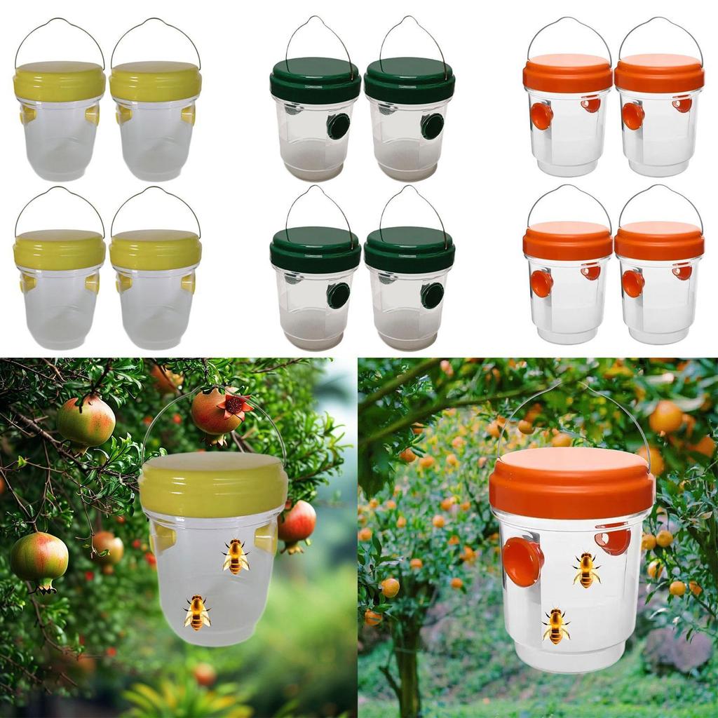 4x Wasp Traps Outdoor Hanging Hanging Reusable Effective Farm Outdoor for Flies