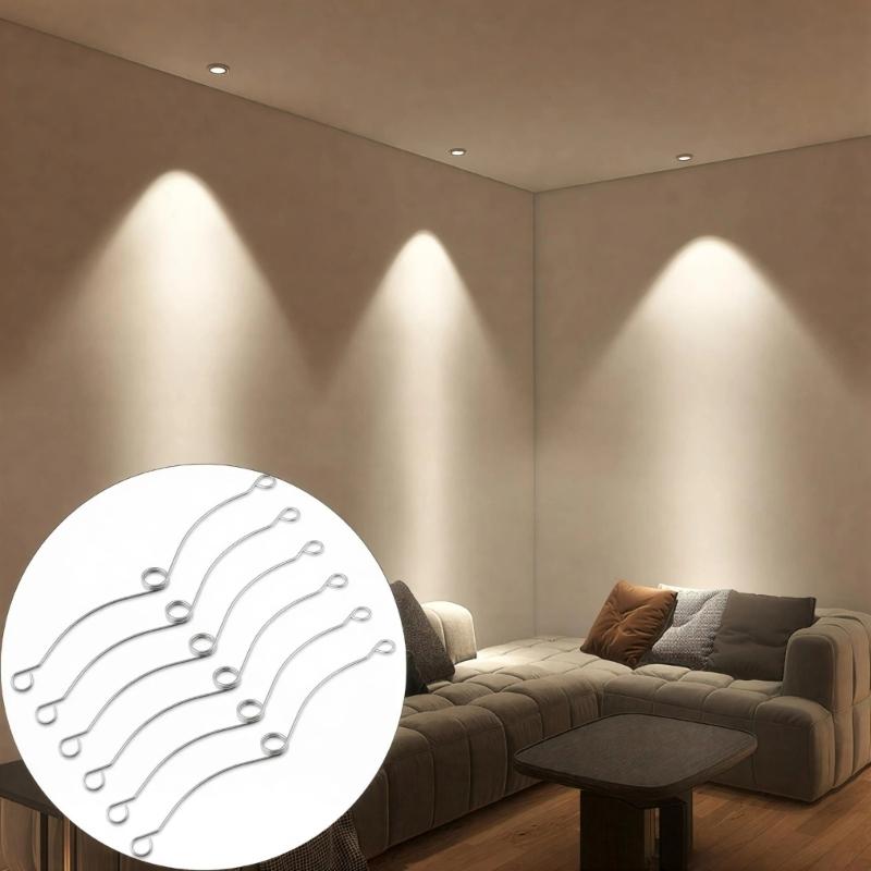 40Pcs Metal Recessed Lighting Trims Springs Clip Stainless Steel Replacement Spring Clips for Recessed Light Fixtures