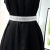 Rhinestone Elastic Wide Belt Flash Diamond Women's Versatile Waistband Fashionable Elastic Belt