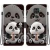 Handmade PU Leather Flip Case for Xiaomi Redmi 10X 4G/ Redmi Note 9 (4G) Anti-Slip Shockproof Cover with Wrist Strap & Heart/Rose Cat Designs