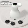 with 3 Interchangeable Heads Portable Electric Massager  for Abdomen, Legs, Arms