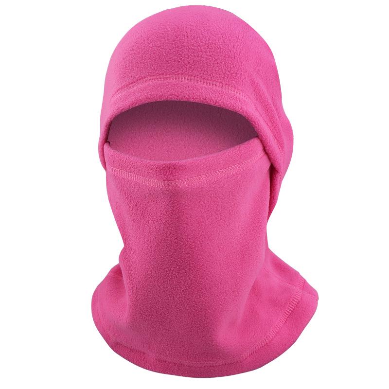 Zimowa ciepła bluza polarowa z kapturem: Aksamitne nauszniki, wiatroodporna maska rowerowa