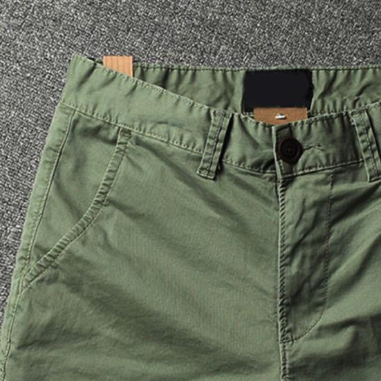 Taschen Reißverschluss Gerader Schnitt Mittlere Taille Herrenshorts Einfarbige Herren Sporthosen Streetwear