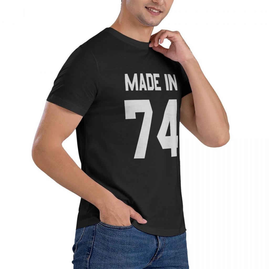 Made In 74 Mens T-Shirt Colors 42nd Birthday Personal Gifts 1974 Mans Unique Cotton Short Sleeves O-Neck Male T Shirts