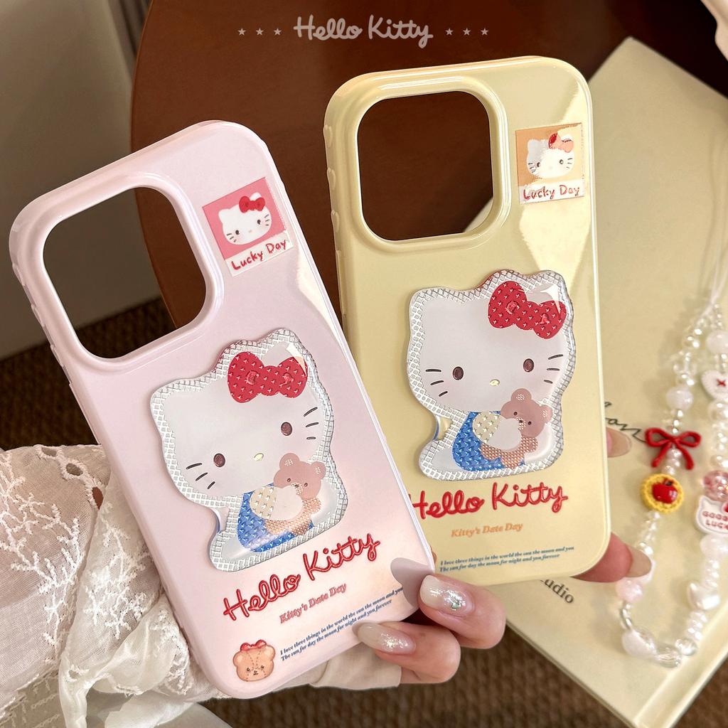 Gilded Three Dimensional Cartoon Cat Suitable for 15promax Apple 16 Mobile Phone Case Iphone14 Hanging Chain 13 Girl Soft