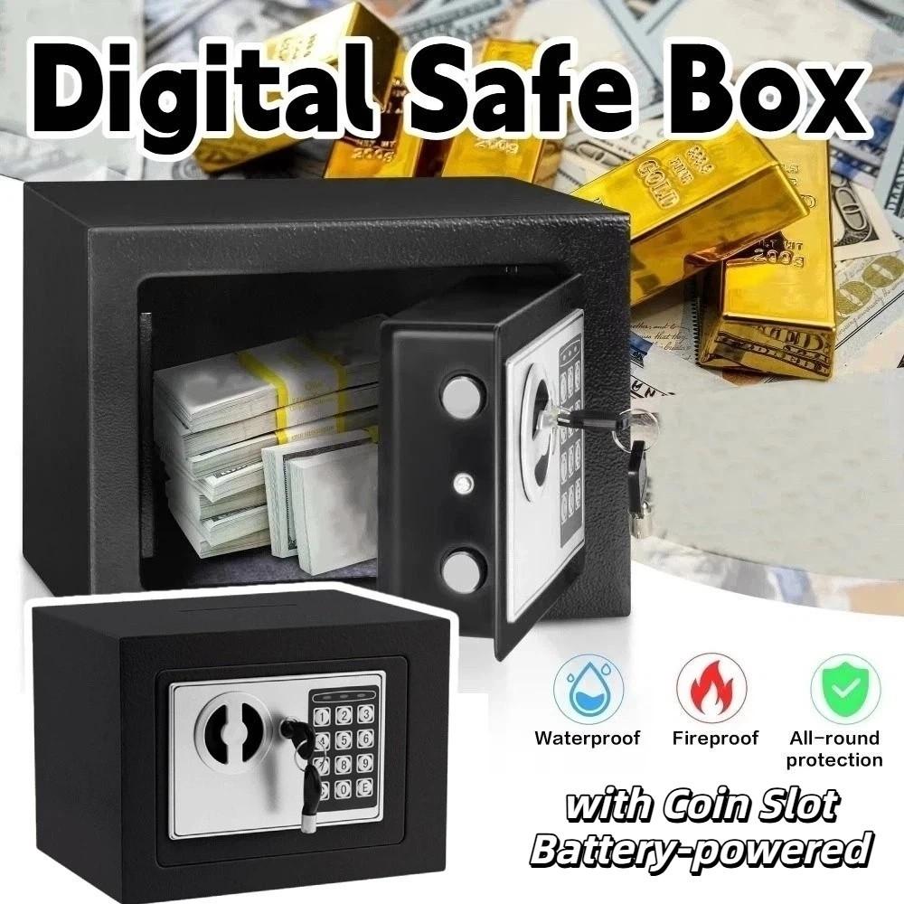 Anti-Theft Piggy Bank Password Lock Compact Combination Lock Security Box Household with Coin Slot Small Digital Safe Box