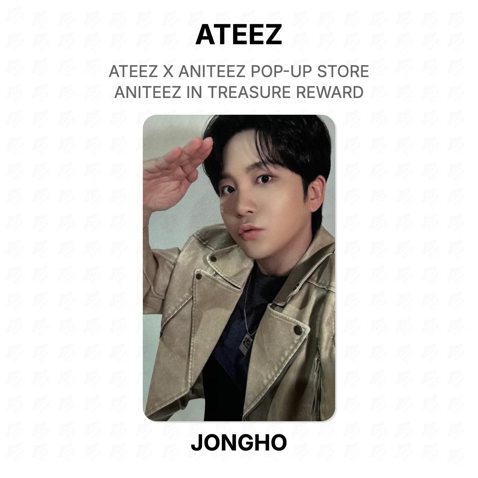 ATEEZ X ANITEEZ POP-UP STORE ANITEEZ IN TREASURE REWARD Official Photocard JONGHO
