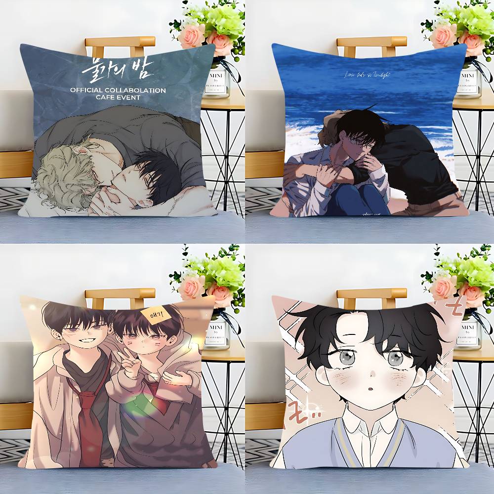 Anime Low Tide In T-Twilight Pillow Case Removable Washable Cushion Cover – All-Season Soft Linen